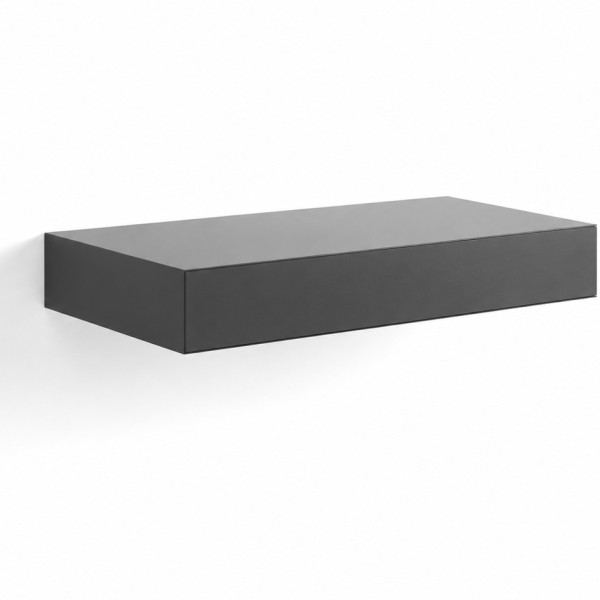 60 cm matt sort aluminium