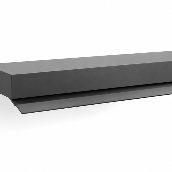 120 cm resirkulasjon – matt sort aluminium